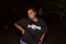Load image into Gallery viewer, Old school White on Black throw back BoMB Shirt
